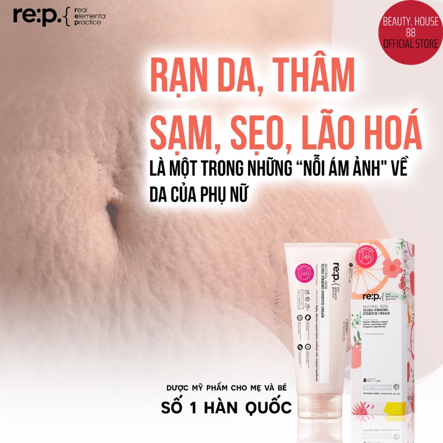 Kem Giảm Rạn Da Re:p Làm Săn Chắc Và Mờ Sẹo 200ml