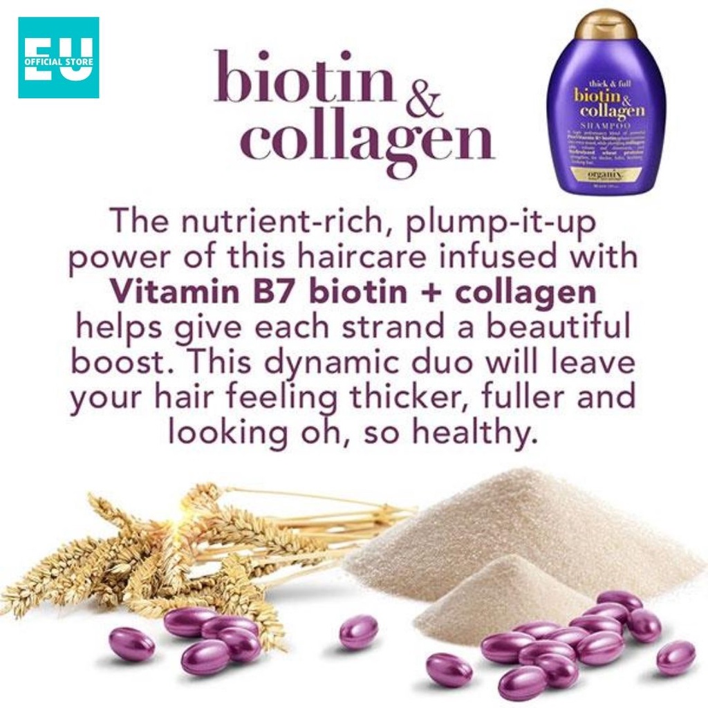 Dầu gội xả Biotin Collagen chống rụng tóc và kich thích mọc tóc 385ml