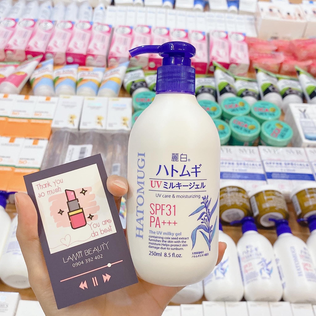 2 loại Sữa dưỡng thể ngày / đêm Hatomugi body milk 250ml và 400ml