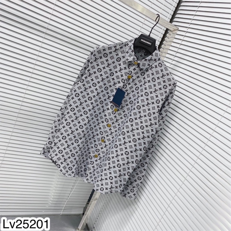 Áo Sơ Mi Nam Cúc Đồng LV Chất Bò Đủ Màu-Sơ Mi Nam Cao Cấp Hàng SPF