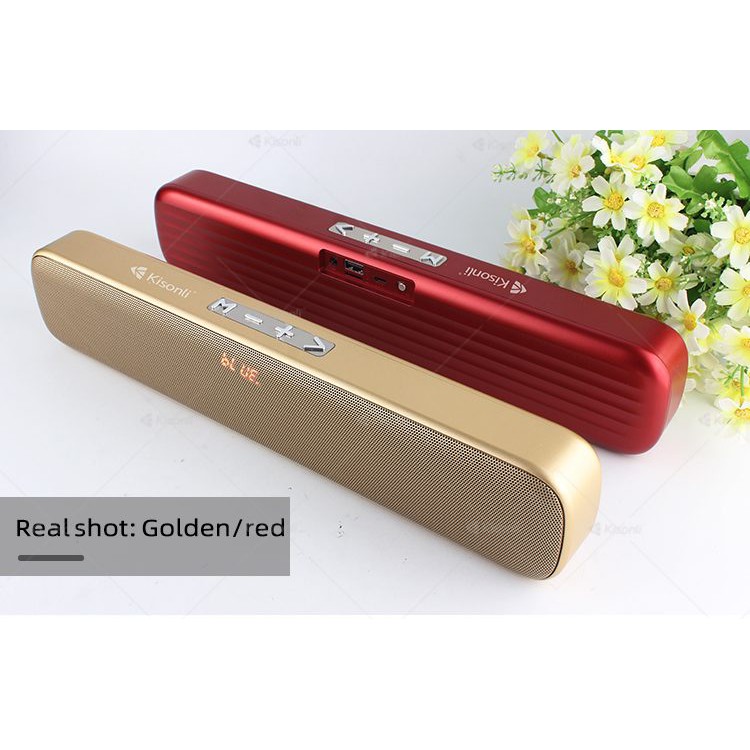 Loa Kisonli Bluetooth S4 - Bluetooth 4.0-FM-USB-Thẻ nhớ-Jack 3.5