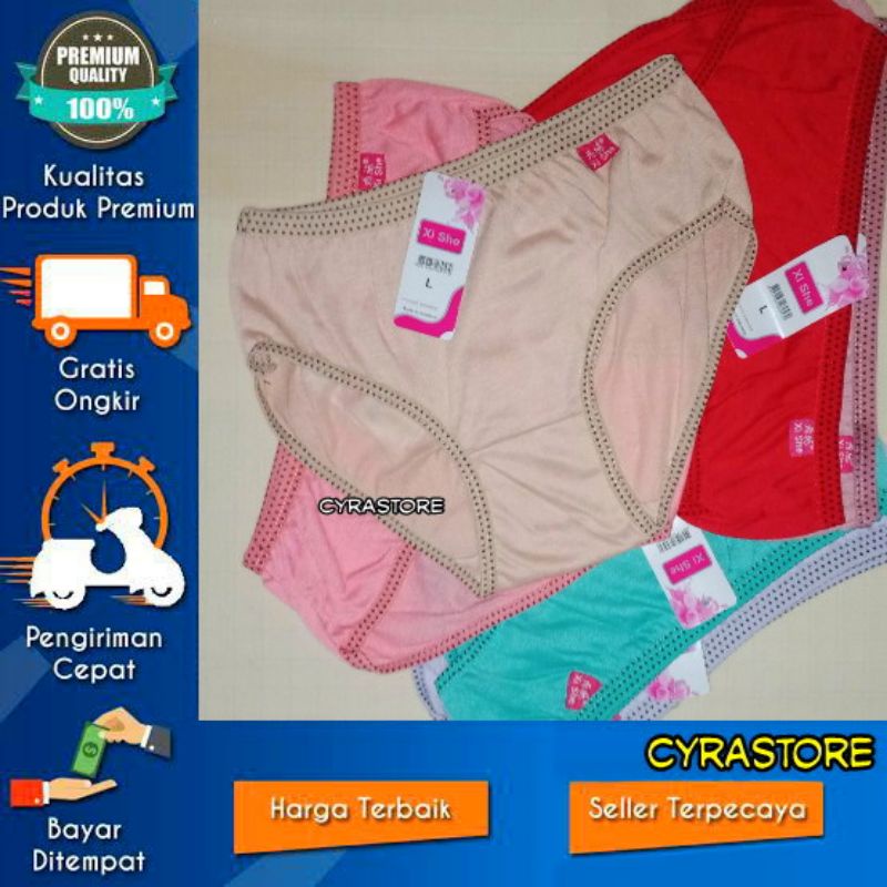 Bán Sỉ Bộ 3 Quần Lót Cotton SIZE Lớn XI SHE 430 JUMBO / JUMBO / CD Dành Cho Nữ Tuổi Teen / Nữ