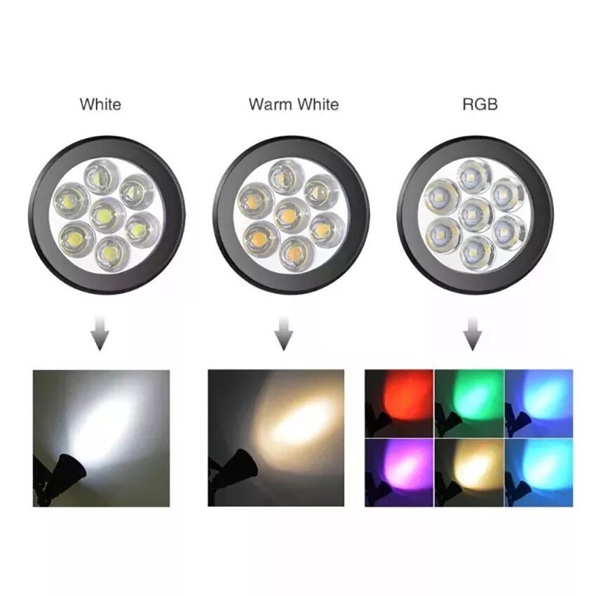 Đèn Led 7 Bóng Sử Dụng Năng Lượng Mặt Trời Tự Động Thay Đổi Màu Sắc Chống Thấm Nước Trang Trí Sân Vườn