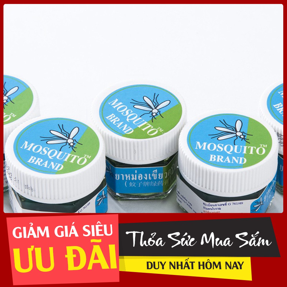 (Hàng Đẹp)  Dầu thoa trị muỗi đốt Mosquito Balm Thái Lan  - 6722 (Rẻ Là Mua)