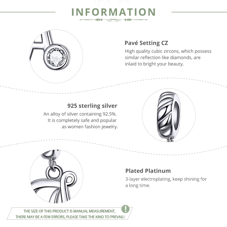 Mặt Dây Chuyền Bamoer Cho Nữ Hình 26 Chữ Cái Bằng Bạc 925 | BigBuy360 - bigbuy360.vn