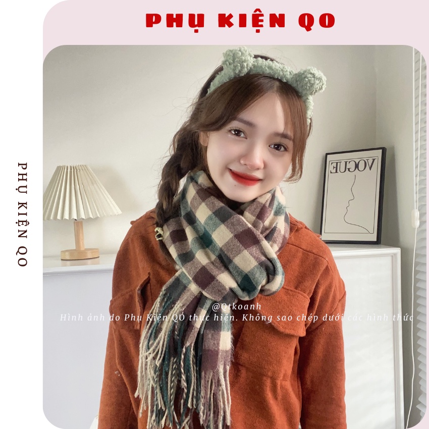 Khăn quàng cổ nữ Cashmere phong cách Hàn Quốc K17