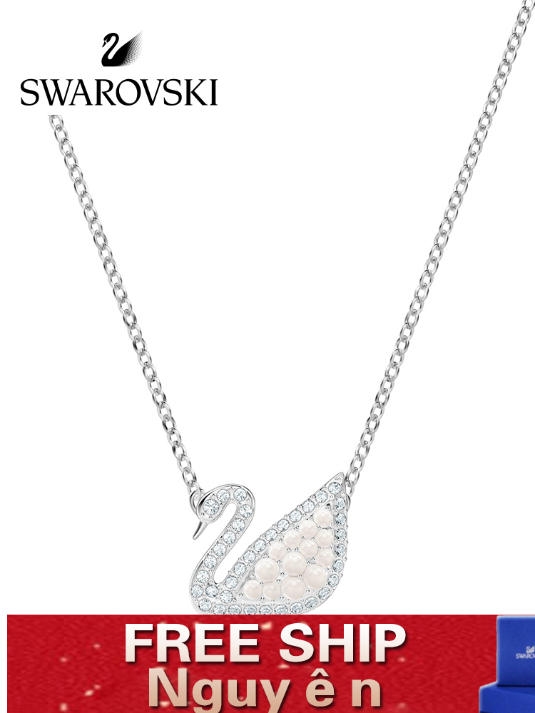 Dây chuyền Swarovskii CONIC SWAN hình thiên nga nhỏ đính pha lê thời trang sang trọng cho nữ