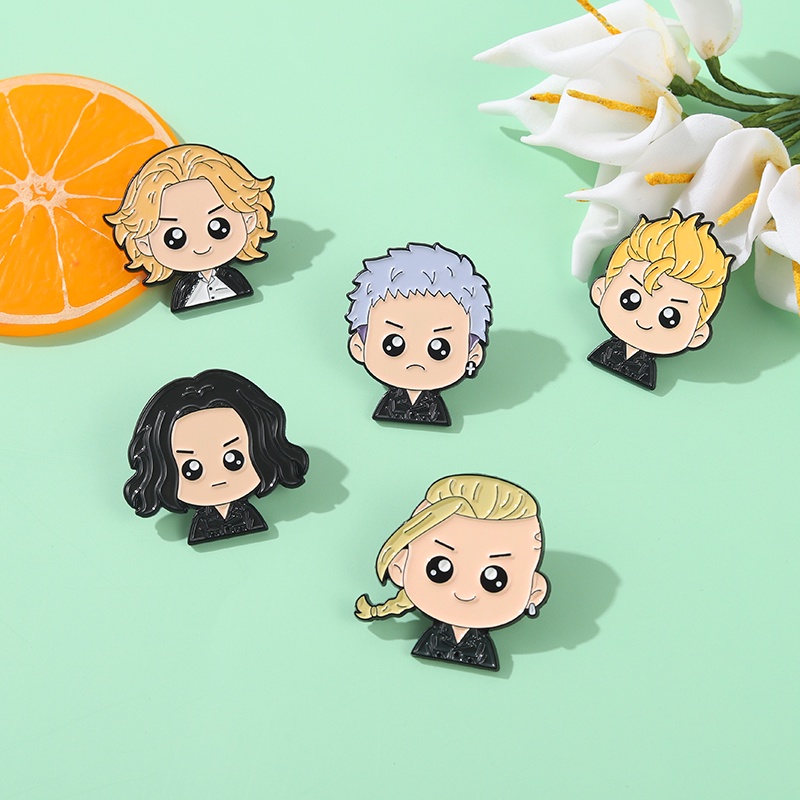 Ghim cài áo hình nhân vật hoạt hình đáng yêu