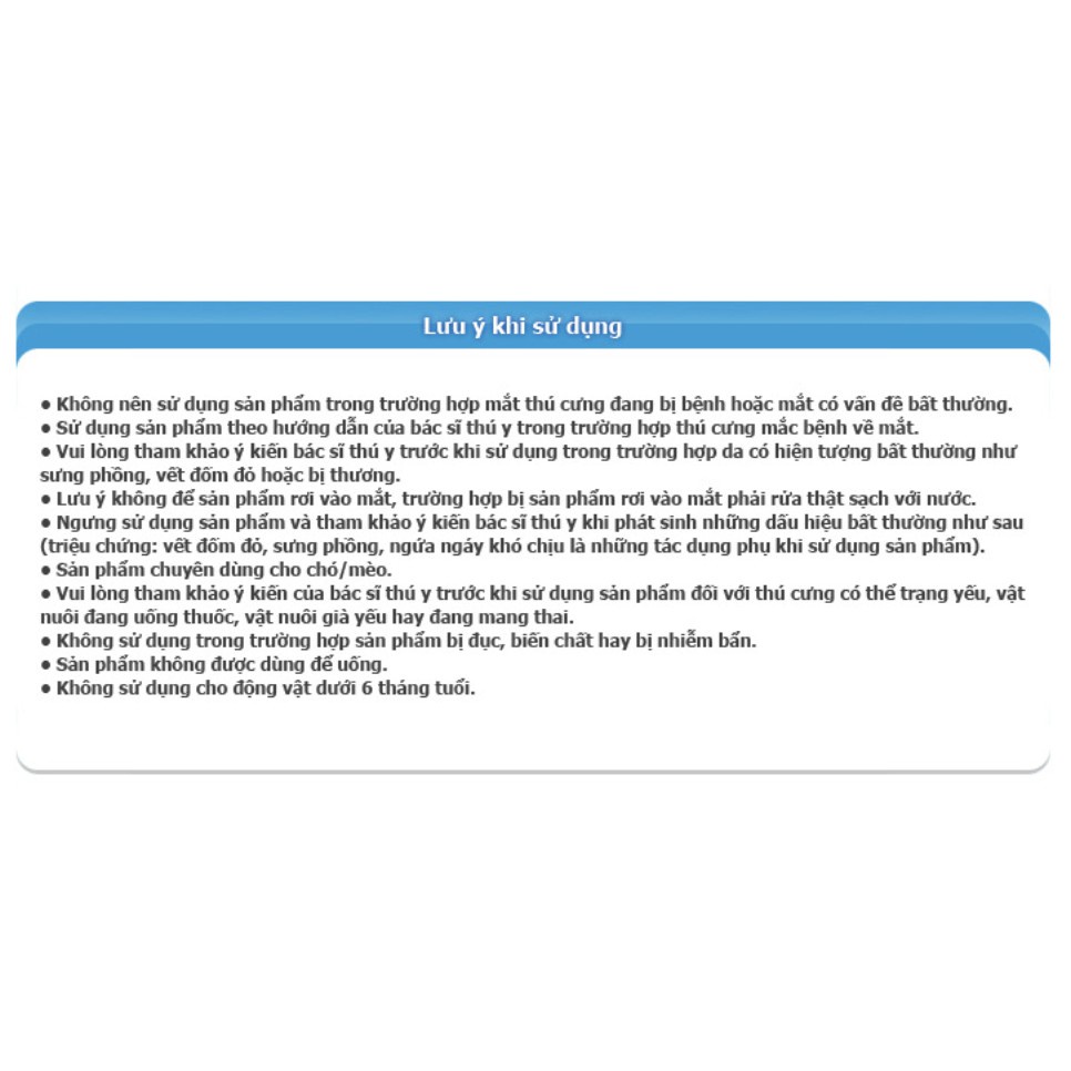 Lau rửa mắt vết ố bẩn cho chó mèo Forcans 100ml, làm sạch nước mắt bụi bẩn cún mèo Con Mèo Xiêm