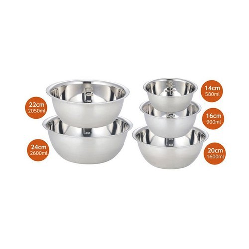 Set 5 tô inox nấu ăn - Hàng nhập khẩu Nhật Bản