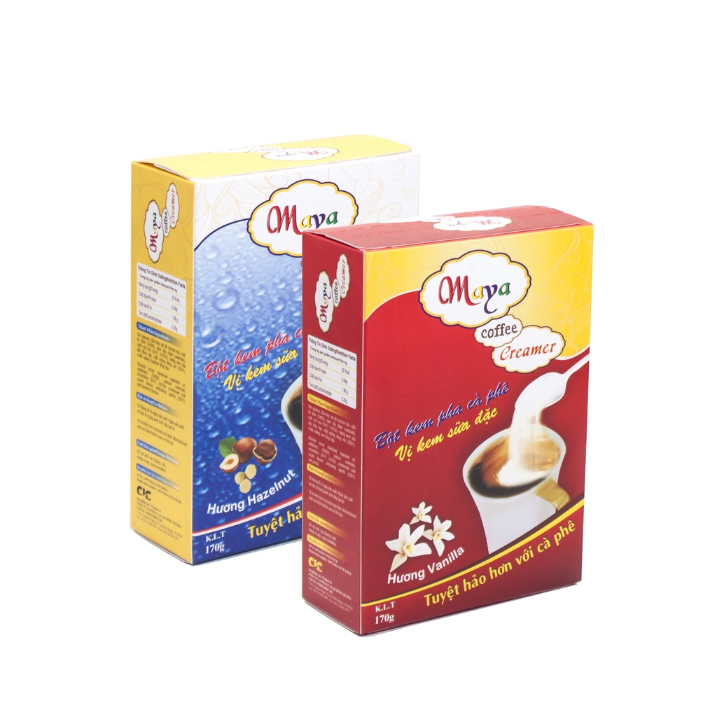 Bột kem béo pha cà phê Hương Hazelnut - Maya Cocoa Indochine