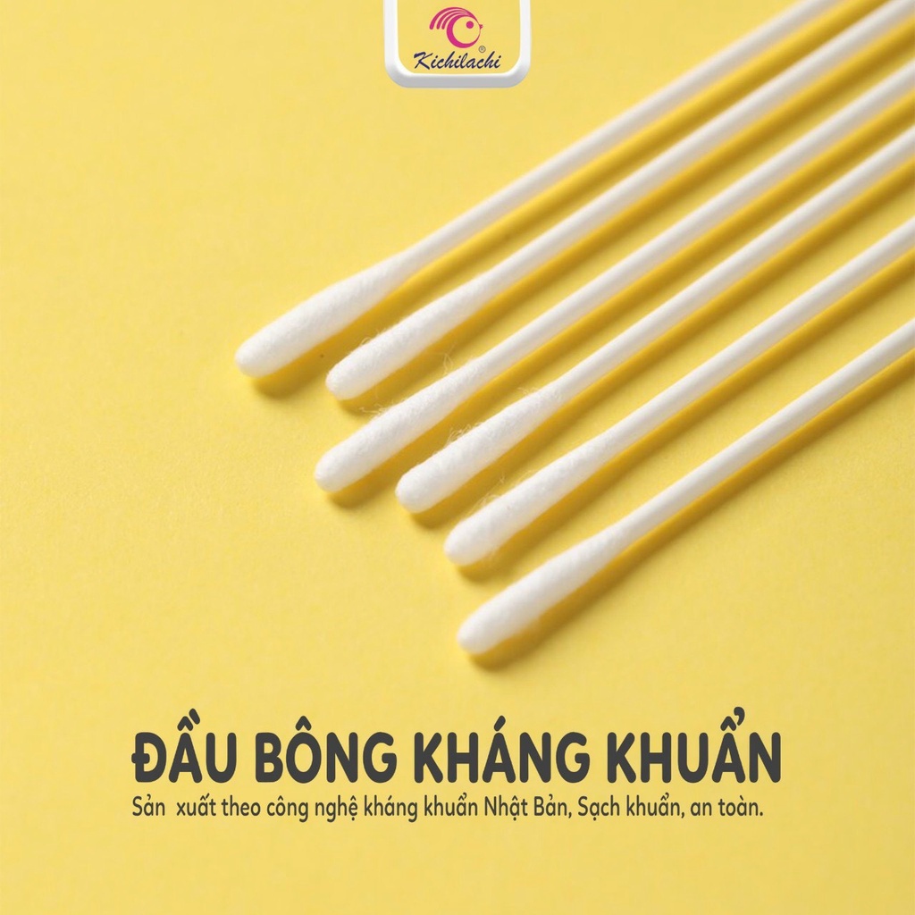 Hộp Tăm Bông Hình Hươu  Kichilachi Cho Bé,