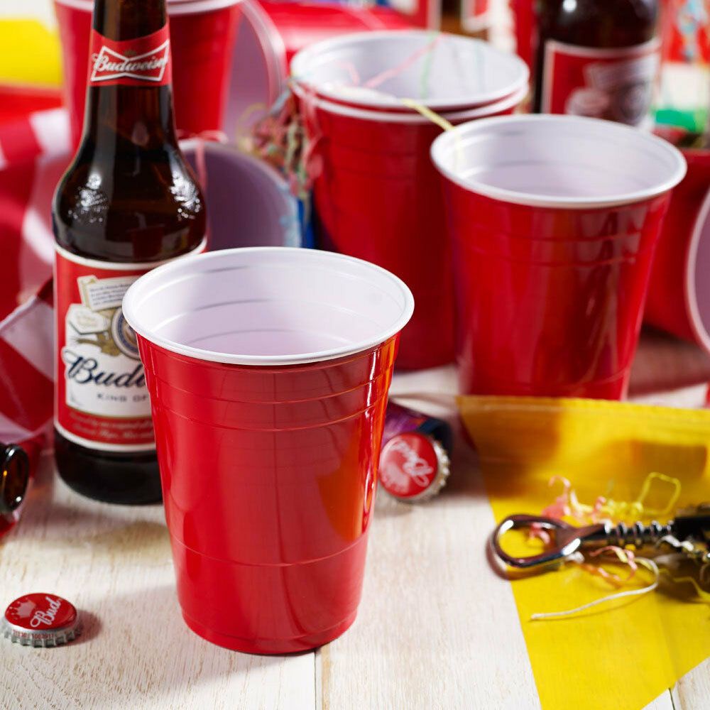 YIYU Set 50 cốc nhựa uống bia 450ml 16 Oz dùng một lần chất lượng cao
