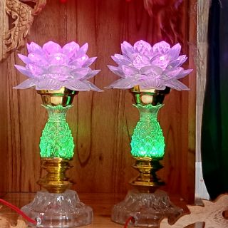 Cặp Đèn Thờ Bông Sen Mạch Điện Tử
