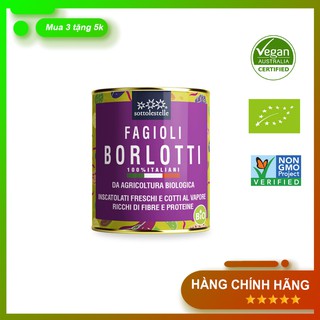 Đậu Cúc hữu cơ đóng hộp 400g Sottolestelle