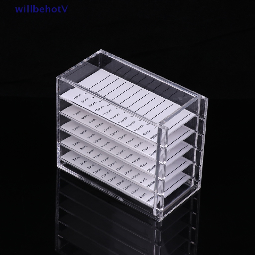 Hộp Đựng Lông Mi Giả 5 Tầng Bằng Acrylic Trong Suốt