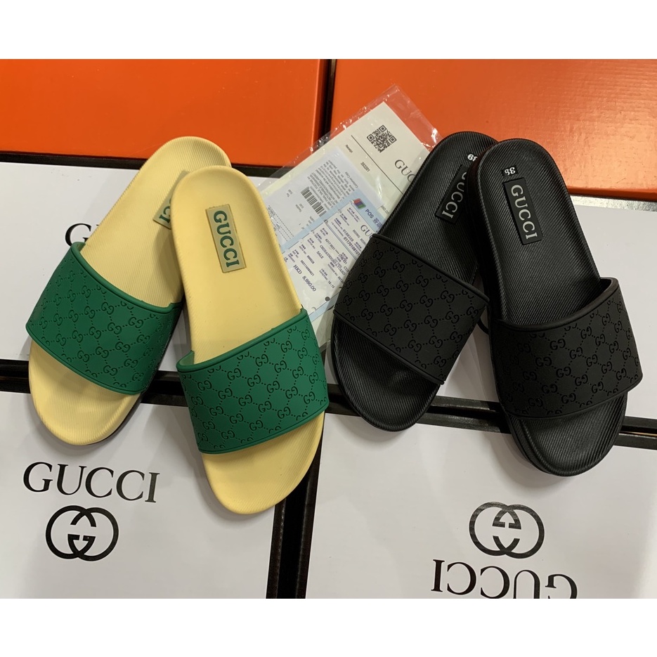 Dép Nam Gucci full box bill Thời Trang Nam Chất Liệu Cao Su Non Êm Bền Đẹp