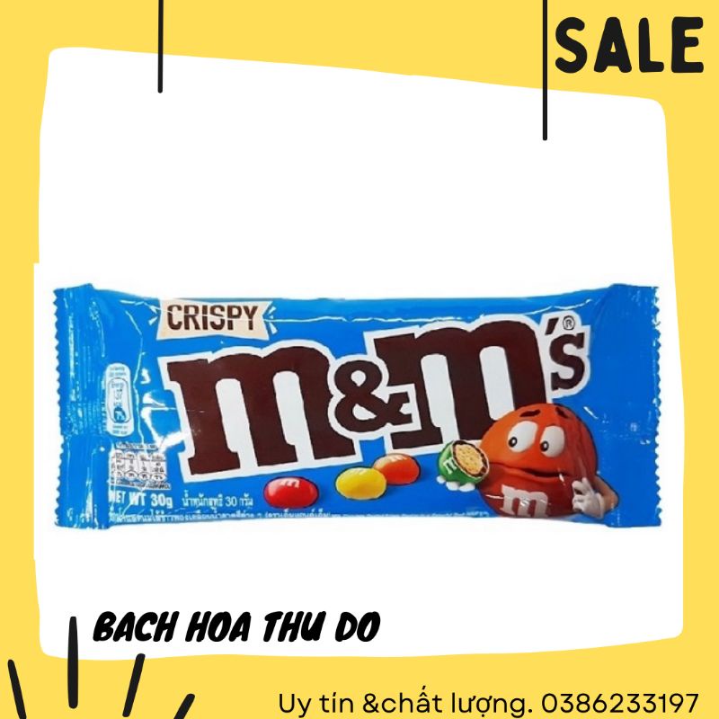 Combo 5 gói Kẹo Chocola M&amp;M gói 37g đủ vị