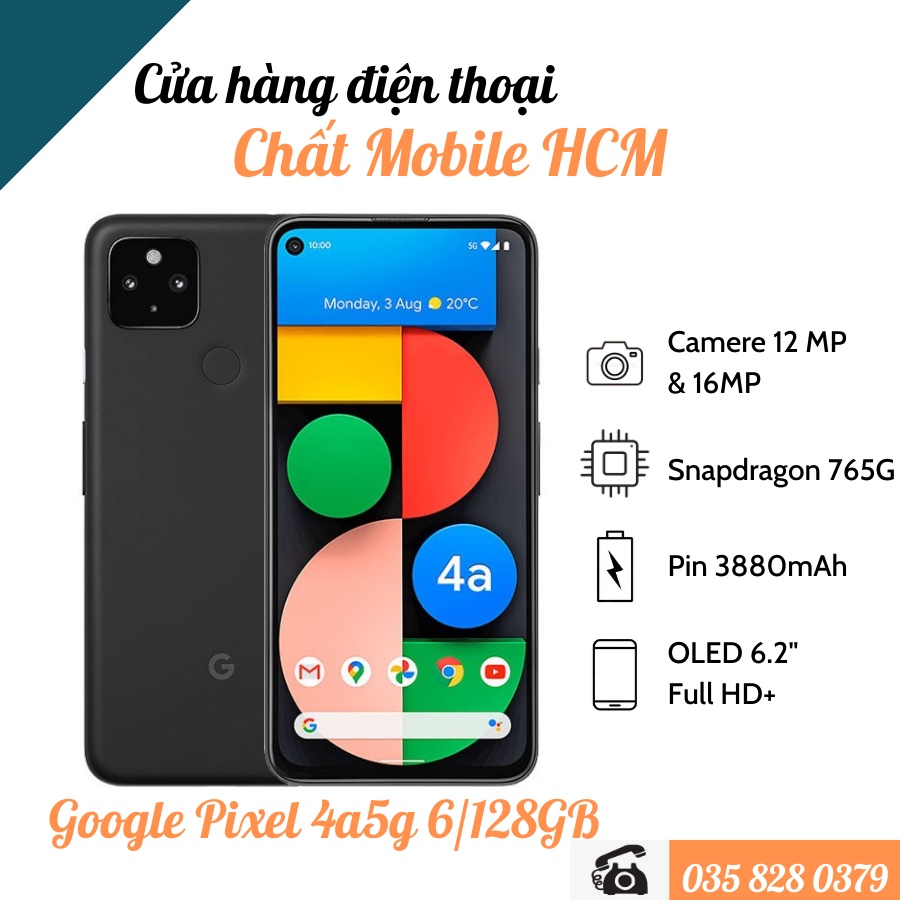 Điện thoại Google Pixel 4a 5G 6/128GB.