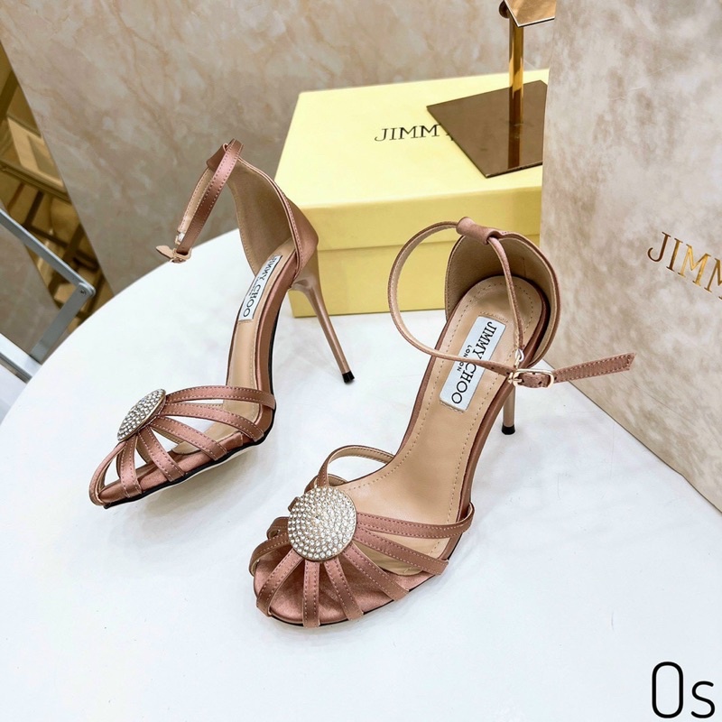 Sandal cao gót jimmychoo dọ 9p fullbox