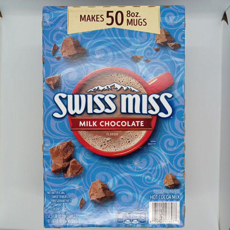 (T6/23) Hộp cacao sữa 50 gói Swiss Miss milk chocolate