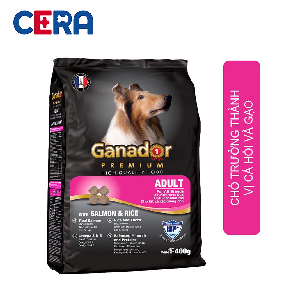 Thức Ăn Cho Chó Lớn - Ganador Adult - Cá Hồi - 3 Kg