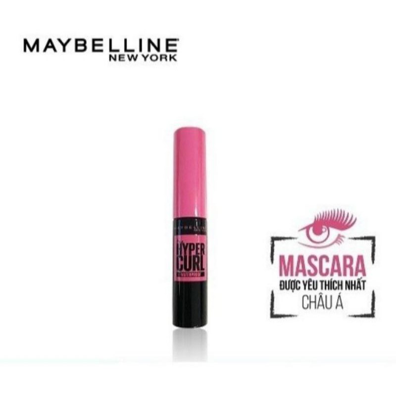 (Mini) Mascara Dài Mi và Cong Mi Maybelline New York Hyper Curl Waterproof 4.5ml