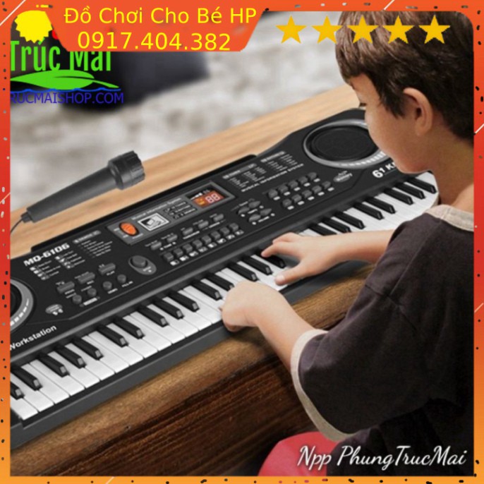 [SIÊU SALE] [ FREE SHIP ] Mua Đàn Piano - Bé Học Đàn Tại Nhà - Đàn Organ Cho Người Lớn Và Trẻ Em MQ-6106 - Bh 12 thang ✅