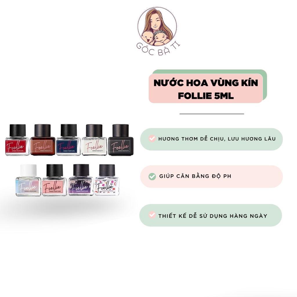 LỌ THUỶ TIN MINI NẮP ĐEN FOLLIE 5ML