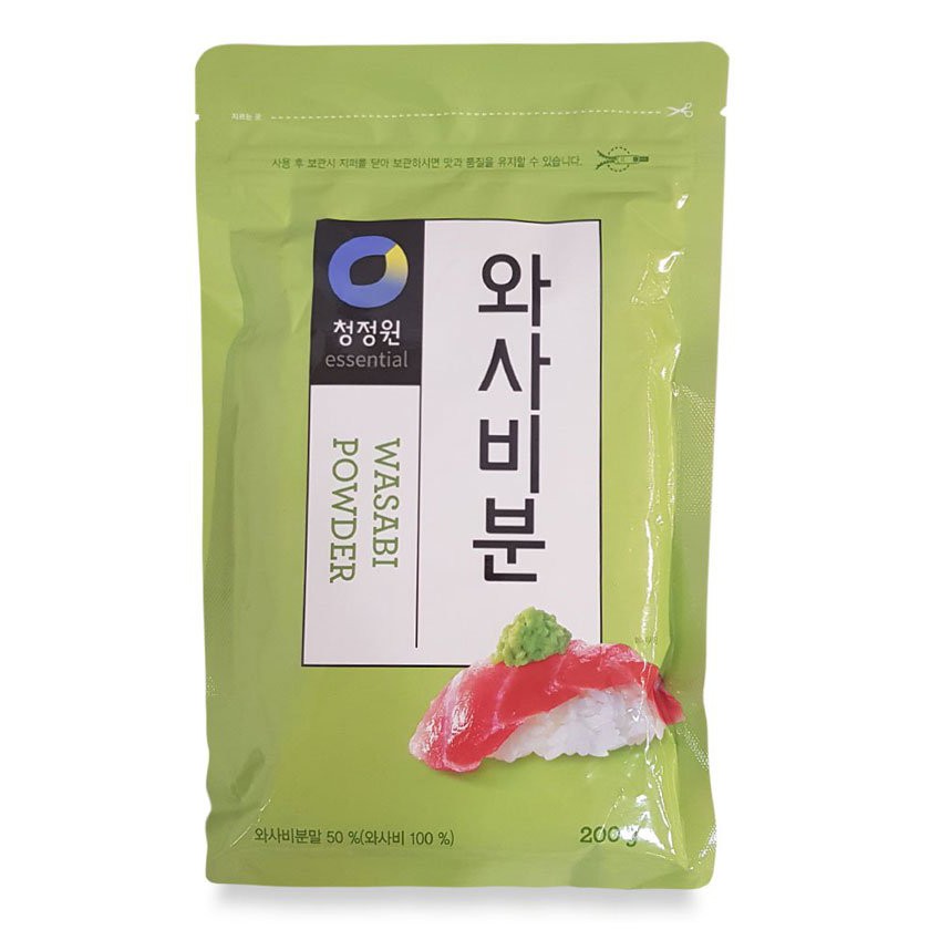 Bột mù tạt XANH Wasabi Chungjunone 200g