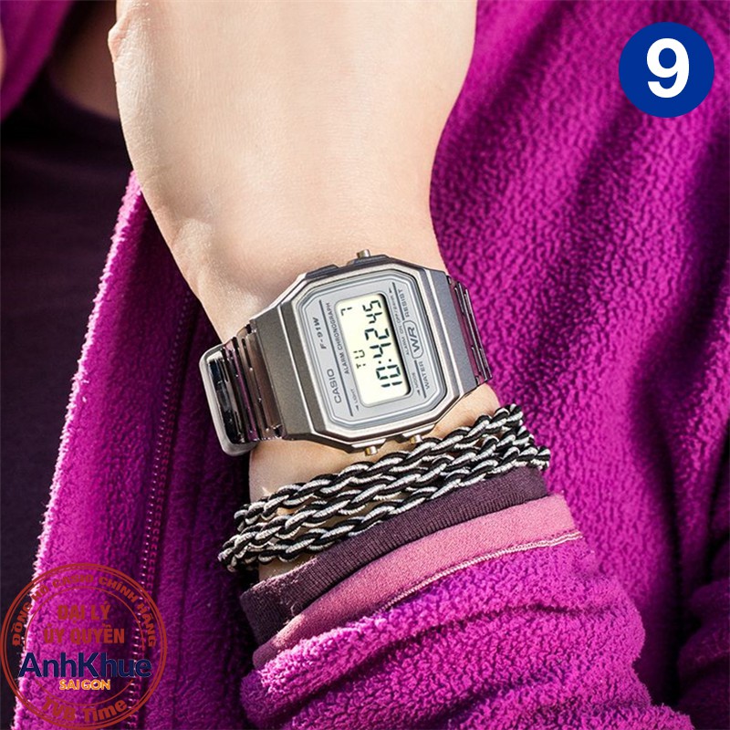 Đồng hồ unisex dây nhựa Casio chính hãng Anh Khuê F-91 Series (35mm)