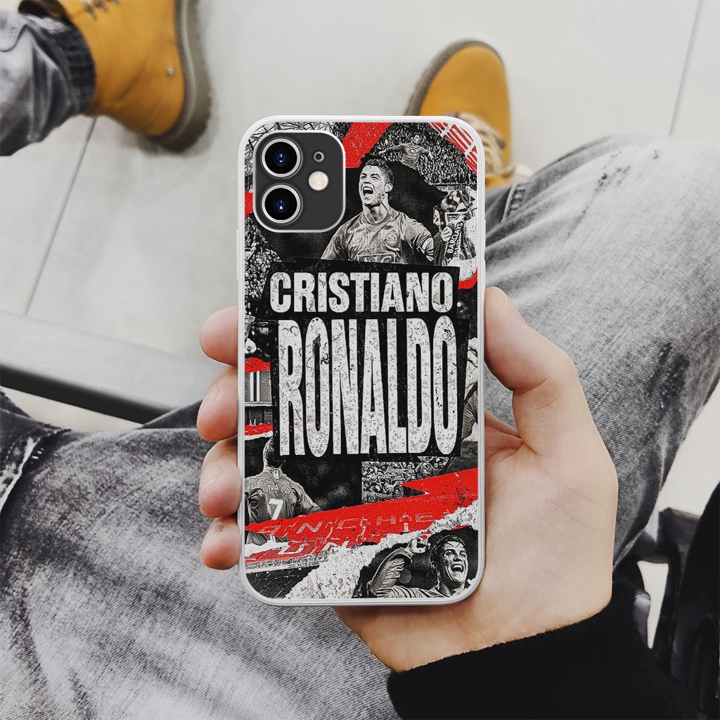 Ốp Lưng ronaldo paper art pro 13 11 12 promax 7 8 plus xs X Xr RONPOD20210027