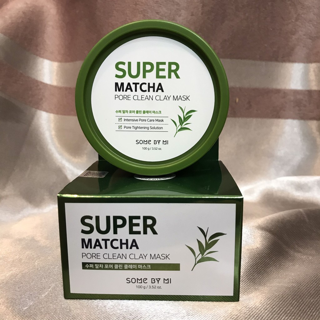 Mặt Nạ Đất Sét Trà Xanh Some By Mi Super Matcha Pore Clean Clay Mask