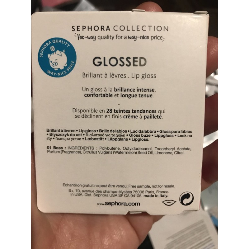 Mini Size 1ML son bóng Sephora Glossed lip Gloss | BigBuy360 - bigbuy360.vn