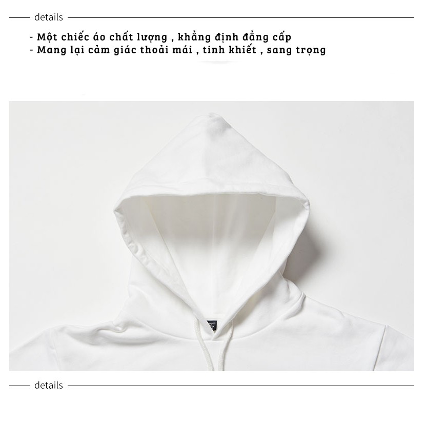 [Hàng cao cấp] Áo Hoodie Unisex Nam Nữ Basic Cotton vải mềm bông dày tinh khiết xuất khẩu Nhật thương hiệu IMME | BigBuy360 - bigbuy360.vn