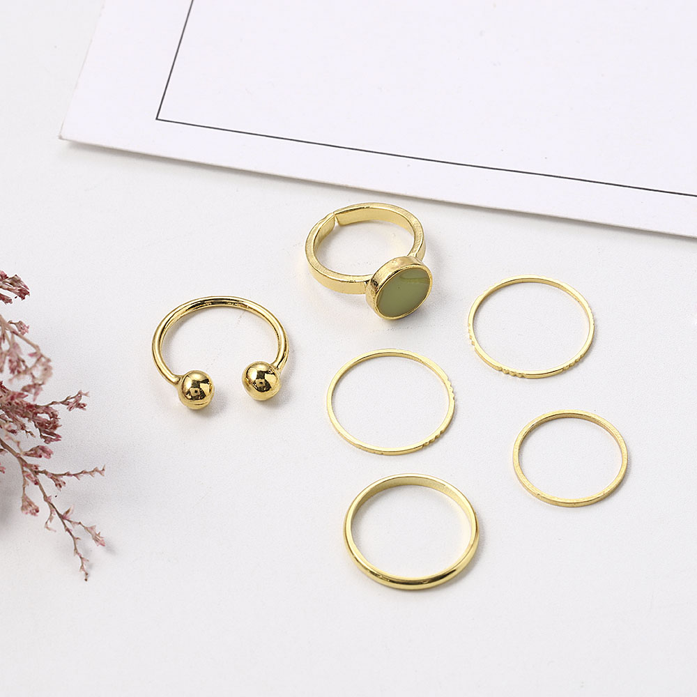 Bộ 5 Chiếc Nhẫn Thời Trang Phong Cách Hàn Quốc