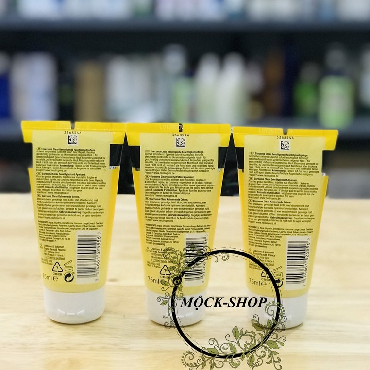 Kem dưỡng ẩm  Neutrogena Curcuma Clear Soothing 75ml hàng Đức đủ bill | BigBuy360 - bigbuy360.vn
