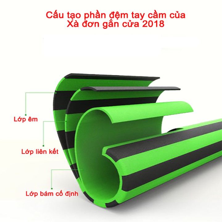 XÀ ĐƠN GẮN CỬA CÓ CHỐT CHỐNG XOAY 80-130CM