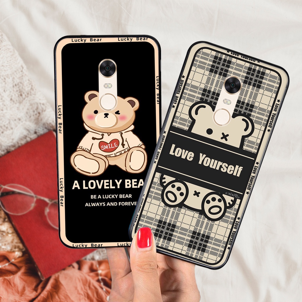 Ốp lưng Xiaomi Redmi Note 3 / Redmi Note 4/ Note 4x / Redmi 5 / Redmi 5 Plus in hình cute, chú gấu siêu rẻ