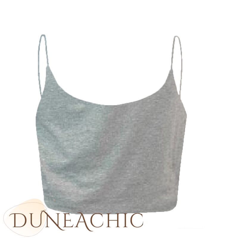 DUNEA Áo croptop màu trơn quyến rũ thời trang cho nữ với nhiều màu tùy chọn