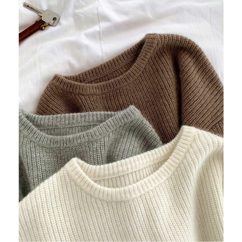 Áo tay dài dáng rộng thời trang Hàn Quốc cho nữ