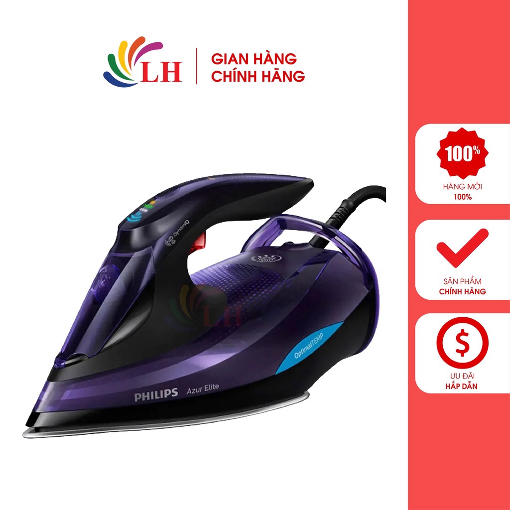 Bàn ủi hơi nước Philips GC5039/30 - Hàng chính hãng - Công nghệ Auto shutoff ngắt điện tự động, thiết kế với đèn báo