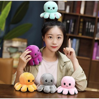 thú nhồi bông 2 mặt vui buồn