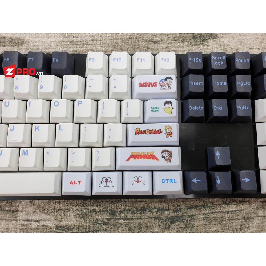 Bộ Keycap PBT Modifier Doremon Cosplay