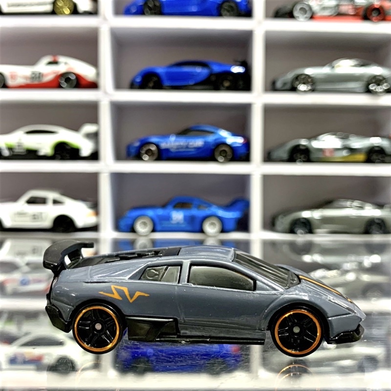 Xe mô hình Hot Wheels Loose LAMBORGHINI MURCIELAGO LP 670-4 SV - Gray - tỉ lệ 1:64