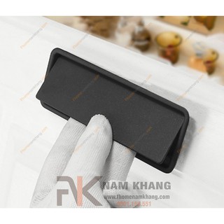 Tay nắm âm cửa tủ đen mờ NK237-D (Màu Đen Mờ)