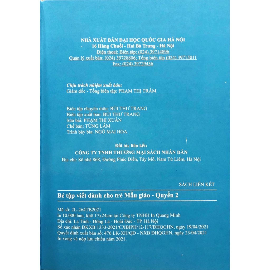 Sách - Bé Tập Viết - Quyển 2 (Dành Cho Trẻ Mẫu Giáo)