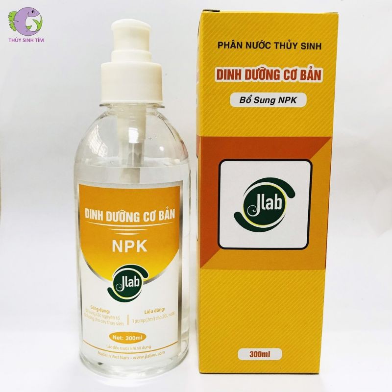 Phân nước thủy sinh Dinh dưỡng cơ bản NPK - Jlab (chai 300ml)