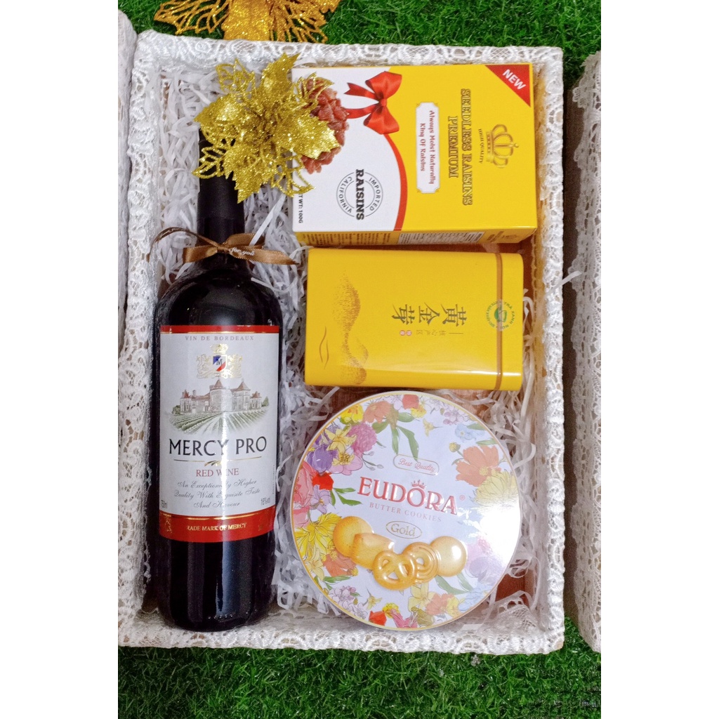 [giao 1h Hà Nội] Giỏ quà Tết 2022 đẹp. khay gỗ quà tết -  khay quà tết - quà tết kèm túi xách sang trọng