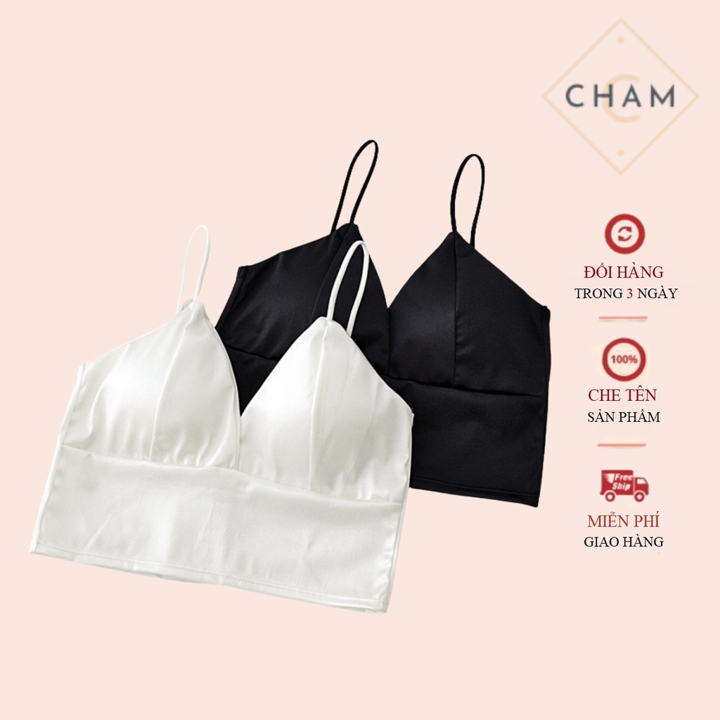 Áo bra 2 dây CharmAiry áo ngực nữ không gọng, mút mỏng phi bóng dáng lỡ